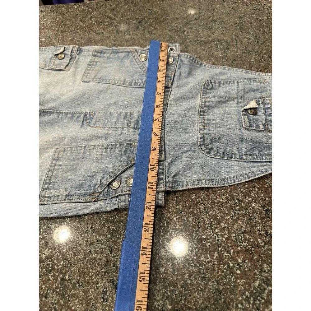 Vintage Old Navy Blue Jeans Straight Leg Carpenter  Overalls‎ Y2K 90's Unisex 6